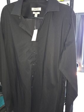 Kenneth Cole Reaction Men’s Black Long Sleeve Button-Up Shirt